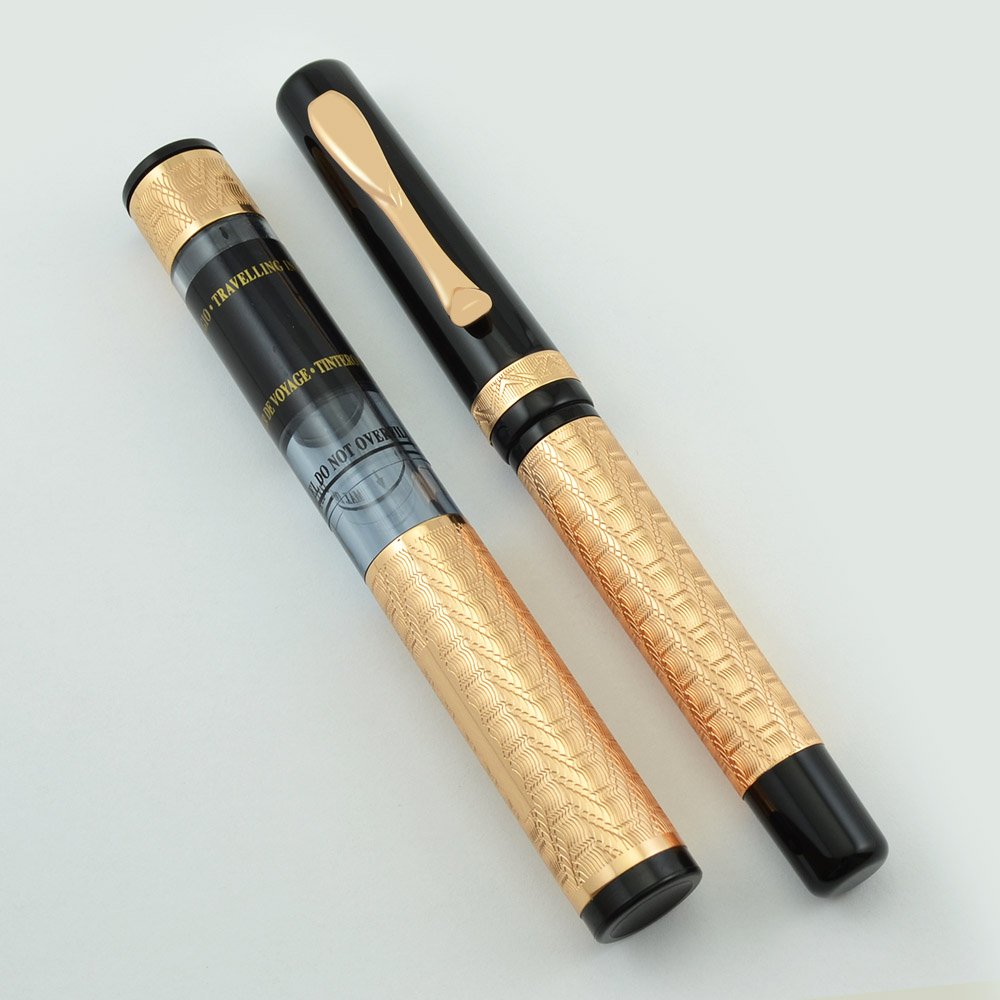 Visconti Moonlight Voyager Fountain Pen - Pink Gold Vermeil